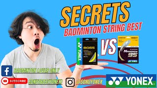 Battle of the Strings Badminton BG 65 vs Nanogy 95  REVIEW  YONEX  CARLTON [upl. by Ilan]