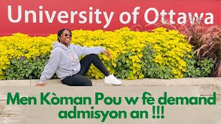 Admission uottawa  Tutoriel [upl. by Hgielrebma]