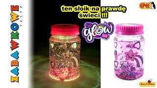 So Glow DIY Biedronka świecący słoik magiczny słoiczek biedronka [upl. by Koetke193]