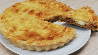 TOURTE FEUILLETÉE AU BŒUF HACHÉ FACILE CUISINE RAPIDE ✔ [upl. by Booma299]