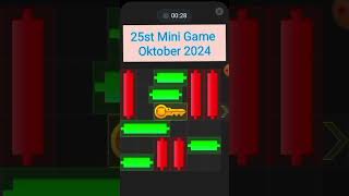 25st Mini Game Oktober 2024  Daily Puzzle Solved Today hamsterkombat puzzlegame [upl. by Siul]