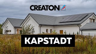 🏠 Realizacja  Płaska dachówka cementowa CREATON KAPSTADT PLANAR szara [upl. by Elberfeld]