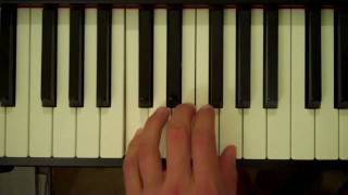 How To Play a C Major Chord on Piano Left Hand [upl. by Ycrep]