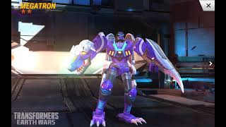 Transformers Earth Wars Equipping Transmetal Power core to BEAST WARS MEGATRON 😕 [upl. by Ynnam]