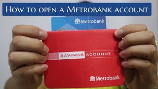 Metrobank Savings How to Open an Account [upl. by Alleul]