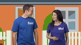 Lesson 1  Sam and Mel English for Children [upl. by Enylorac506]