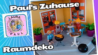 Playmobil  Pauls Zuhause  Raumdeko City Life Modernes Wohnhaus 9266 [upl. by Horsey]