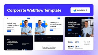 Corporate Website Template  Advisor X  BRIX Templates [upl. by Ecinehs]