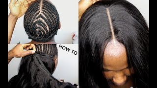 HOW TO DO Full Sew In WEAVE No Leave Out Tutorial Video For BEGINNERS [upl. by Dranek477]