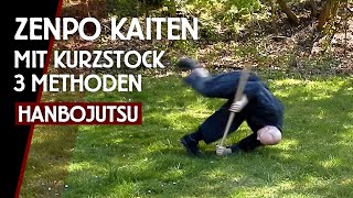 3 Vorwärtsrollen mit Kurzstock HANBO  Fallschule mit Zenpo kaiten aus meinem NinjutsuTraining [upl. by Riorsson]