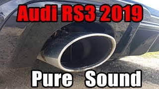 2019 Audi RS3 Sportback with OPF  WLTP  Exhaust amp Turbo Sound Rev Limiter  Best of [upl. by Martel329]