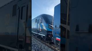 AMTK 14 with Amtrak 301 speeds on by amtrak railfan train [upl. by Lacram113]