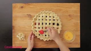 How to make a lattice top pie with this simple technique  Canadian Living [upl. by Sissel43]