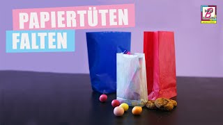 Papiertüten falten  eine einfache Anleitung für Tüten aus Papier [upl. by Ordnasela]