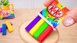 Amazing KitKat Cake  Delicious Rainbow KitKat Chocolate Cake Recipes  Tiny Rainbow Chocolate Cake [upl. by Ainivad]