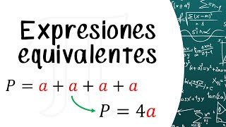 Expresiones algebraicas equivalentes  Primero de secundaria [upl. by Aiuhsoj]