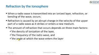 Radio Wave Propagation Structure of IonosphereReflection and Refraction of the skywave [upl. by Eibloc820]