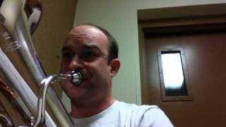 Sonata for Unaccompanied Euphonium  ii Song by Fred Clinard Jr Practice Room Edition [upl. by Hirasuna676]