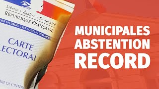 Abstention record aux élections municipales [upl. by Eylk298]