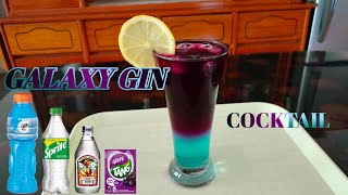 How To Make Galaxy Gin  Cocktail • Alcoholic Beverage [upl. by Cirtemed]