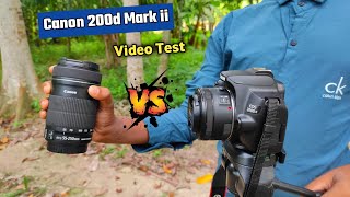 50mm Lens VS 55250mm Lens  कोन जीतेगा  Canon 200d Mark ii Video Test  Canon 200d Mark ii [upl. by Aennil]