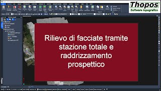 Rilievo di facciate con stazione totale e raddrizzamento prospettico [upl. by Nnylakcaj676]