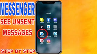 ✅ How To See Unsent Messages On Messenger 🔴 [upl. by Eenyaj]