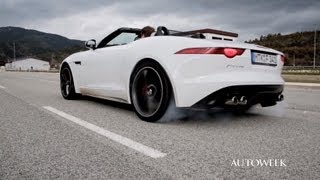 2013 Jaguar FType drive review video [upl. by Darnall656]