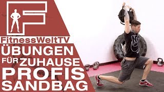 Übungen für Zuhause Sandbag Workout [upl. by Alebasi148]