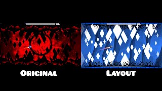 quotBloodlustquot Original vs Layout  Geometry Dash Comparison [upl. by Anailli]