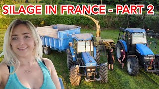 PART 2  CLAMPING SILAGE IN RURAL FRANCE [upl. by Stegman299]