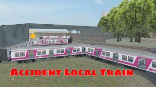 Accident with Two CR Local in RG Train Tech Demo  Game On Rails [upl. by Annavahs]