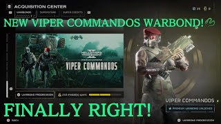 Helldivers 2 A Look At The New Viper Commandos Warbond [upl. by Eidnil882]