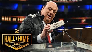 Paul Heyman pays homage to the history of ECW WWE Hall of Fame 2024 highlights [upl. by Awra]