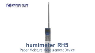 humimeter RH5 Paper moisture meter [upl. by Epperson]