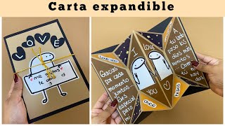 REGALO hecho a mano  Carta expandible de AMOR [upl. by Yssim818]