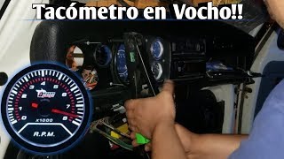 Instalación de Tacómetro al Vocho   BajaWam [upl. by Gnaig]