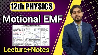 Motional emf class 12  Dynamically induced emf class 12  12th class physics  kpk punjab federal [upl. by Sauls]