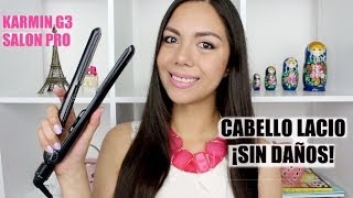 ALACIA TU CABELLO ¡SIN DAÑARLO PLANCHA KARMIN G3 SALON PRO  MARIEBELLE [upl. by Aubreir415]