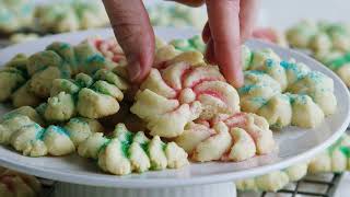 Spritz Cookies  Culinary Hill [upl. by Amrac]