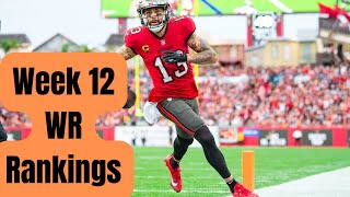 Week 12 WR Rankings Fantasy Football 2024 [upl. by Darya]