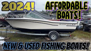 2024 AFFORDABLE FISHING BOATS NEW amp USED smokercraft duckworth g3 alumaweld northriver [upl. by Ozzy]