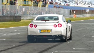 1500HP Nissan GTR Sneaky Tuning  Drag Racing With 4WD BURNOUTS [upl. by Hayyifas694]