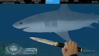 WR Shark Hunting the Great White  Extended Any Hard speedrun  1724 [upl. by Anaibib]