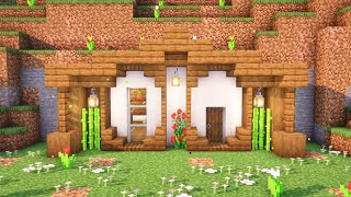 🏡 Casa Cueva FÁCIL en Minecraft  Tutorial [upl. by Koressa]