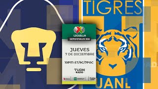 PUMAS VS TIGRES EN VIVO 🔴 LIGA MX  SEMIFINAL  IDA [upl. by Aniara]