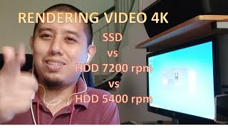 Edit Video  Rendering Pakai Disk Storage Mana SSD vs HDD [upl. by Notnilk698]