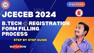 How to Fill Jceceb btech Application form 2024Jceceb Counselling 2024 Btech registrationJceceb24 [upl. by Lamrej6]