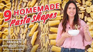 How to Make 9 Homemade Pasta Shapes [upl. by Kalie549]