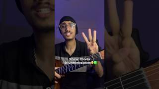 3 Chords 10 Songs  Basic Strumming Pattern  Famous Hindi Songs shorts [upl. by Mozes138]